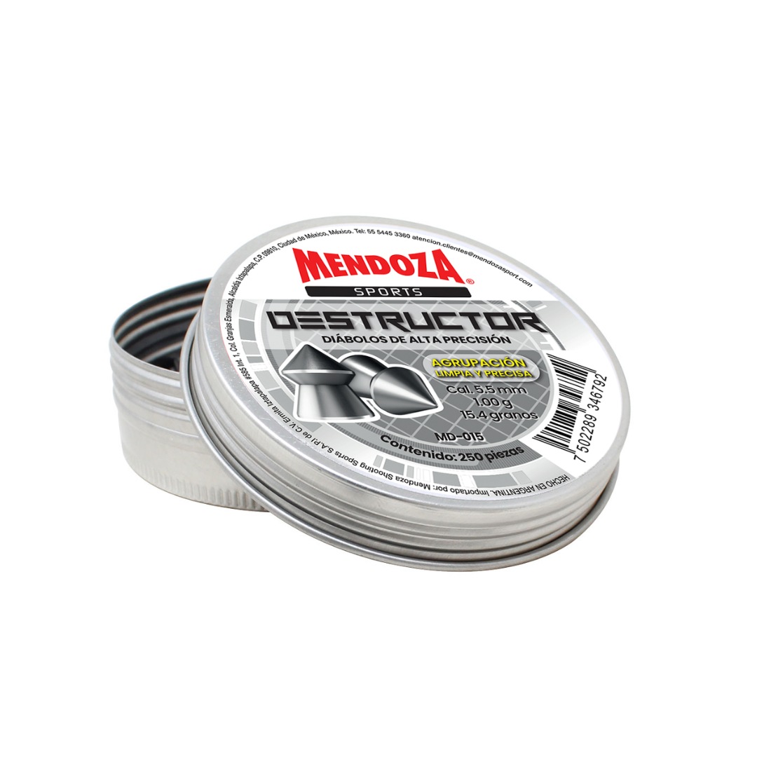Diábolos Mendoza Destructor Md-015 Agrupación 5.5mm 250pz.
