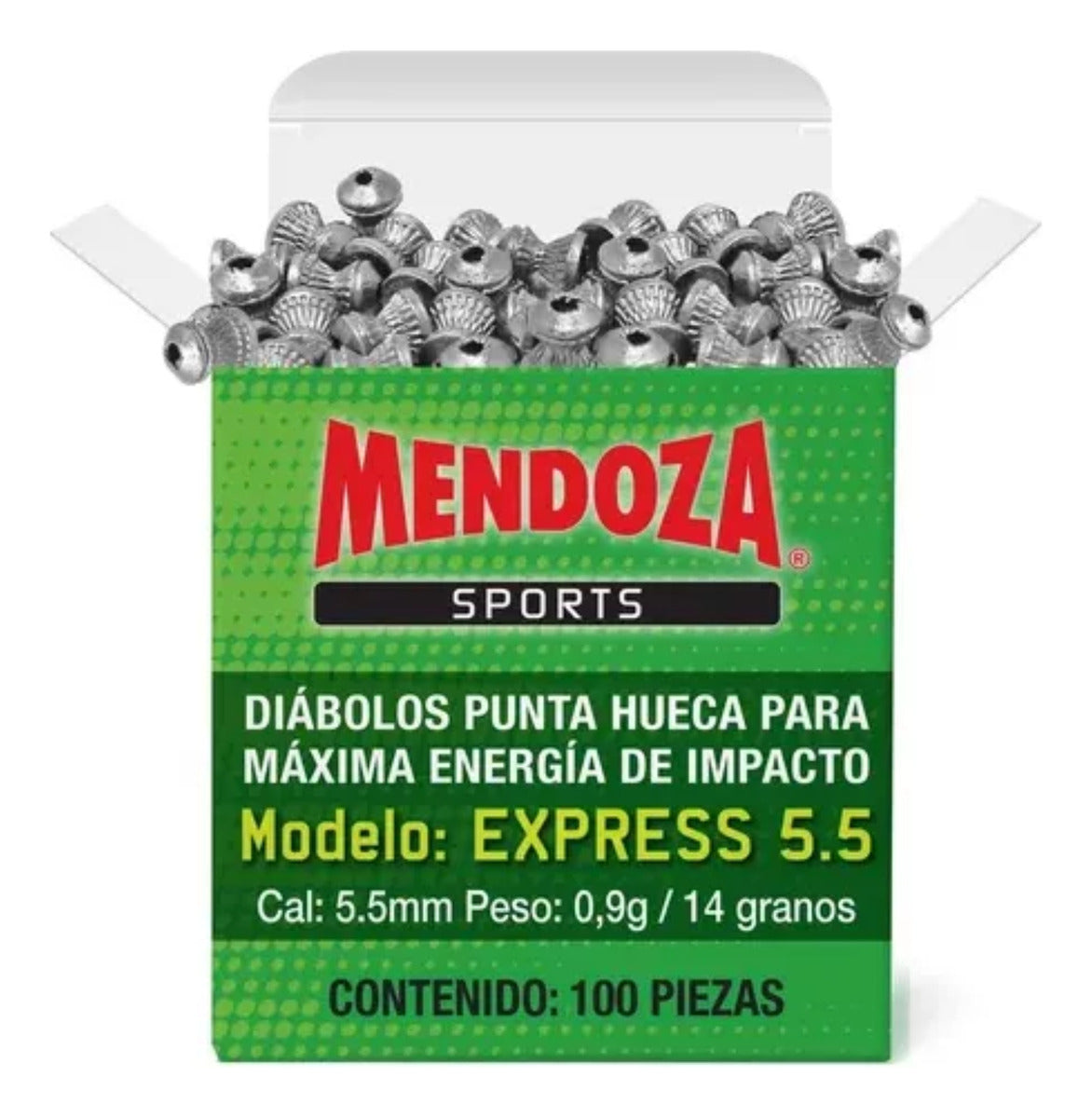 Diábolos Mendoza Express 5.5 Mm 600 Pzas Punta Hueca