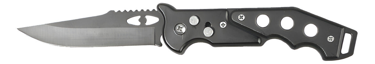 Navaja Táctica Apertura Automática Supervivencia Negra Acero