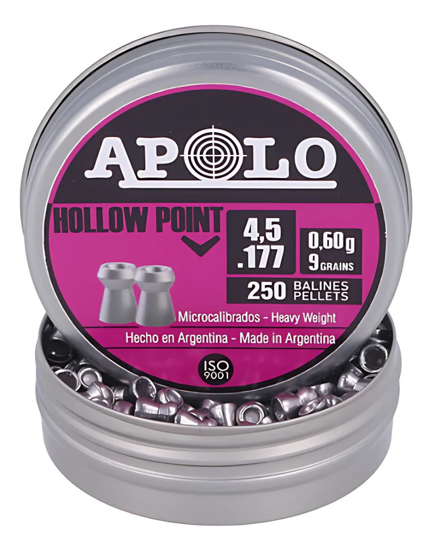Diábolo Apolo 19202 Hollow Point Cal 4.5mm 250pz