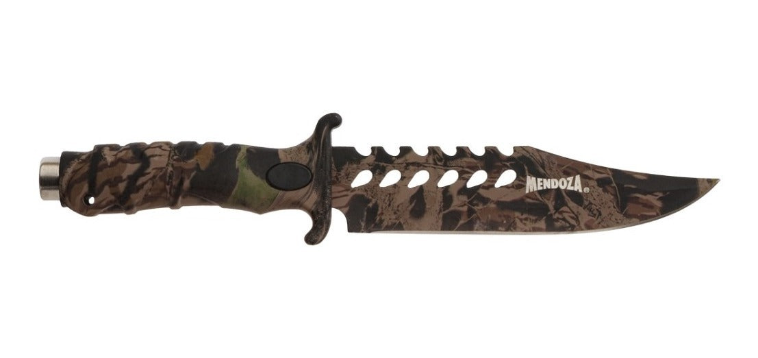 Cuchillo Tactico De Hoja Fija Camuflaje Mendoza Mc-004