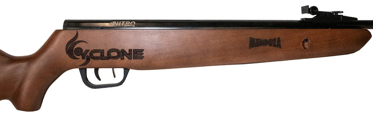 Rifle De Nitropiston Mendoza Cyclone Madera 5.5mm 30j