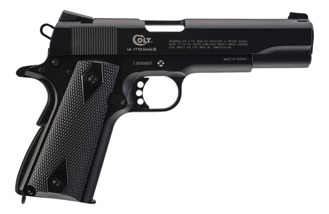 Pistola Colt Commander Blowback Co2 Balines 4.5mm 18 Tiros