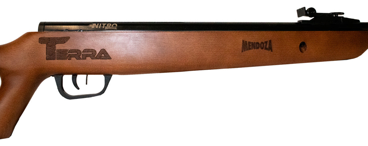 Rifle Nitropiston Mendoza Terra Barniz 5.5mm 30j Pavonado