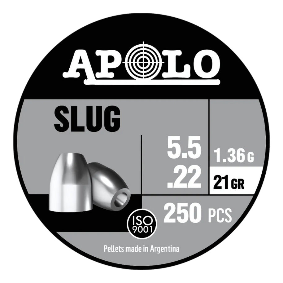 Diábolo Apolo 19300 Slug 21gr Cal 5.5mm 250pz