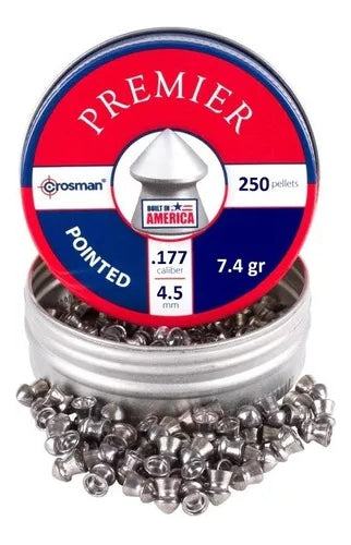 Diábolos Crosman P177 Pointed 4.5mm 250 Piezas