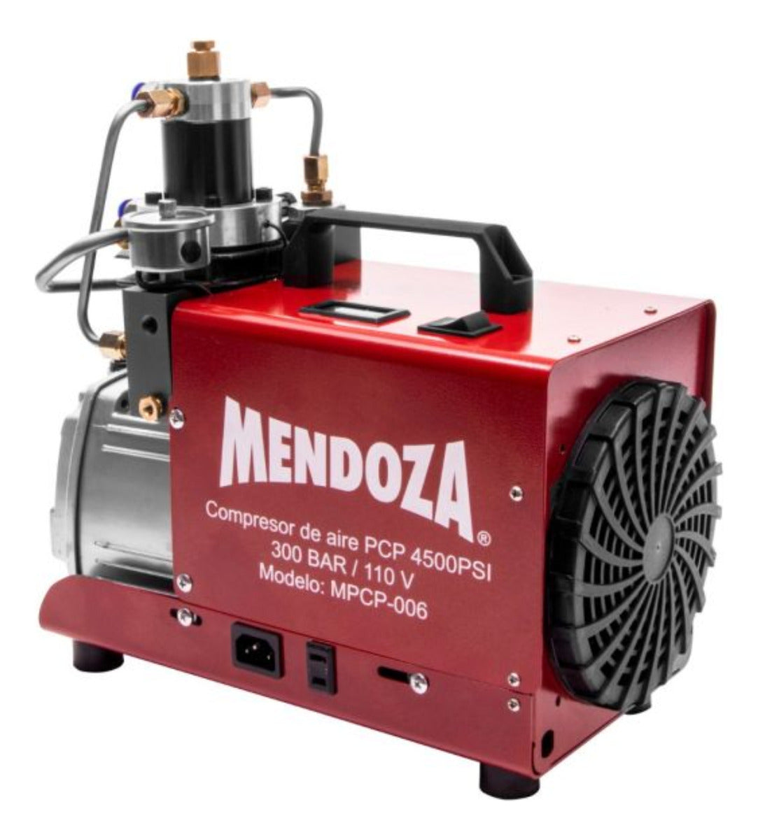 Compresor Mendoza Para Rifles Pcp 4500 Psi 110v Rojo