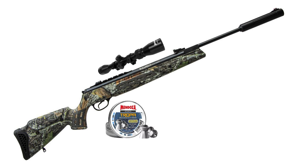Rifle Bullfrog Camuflaje Msh-005 Mendoza Resorte + Mira