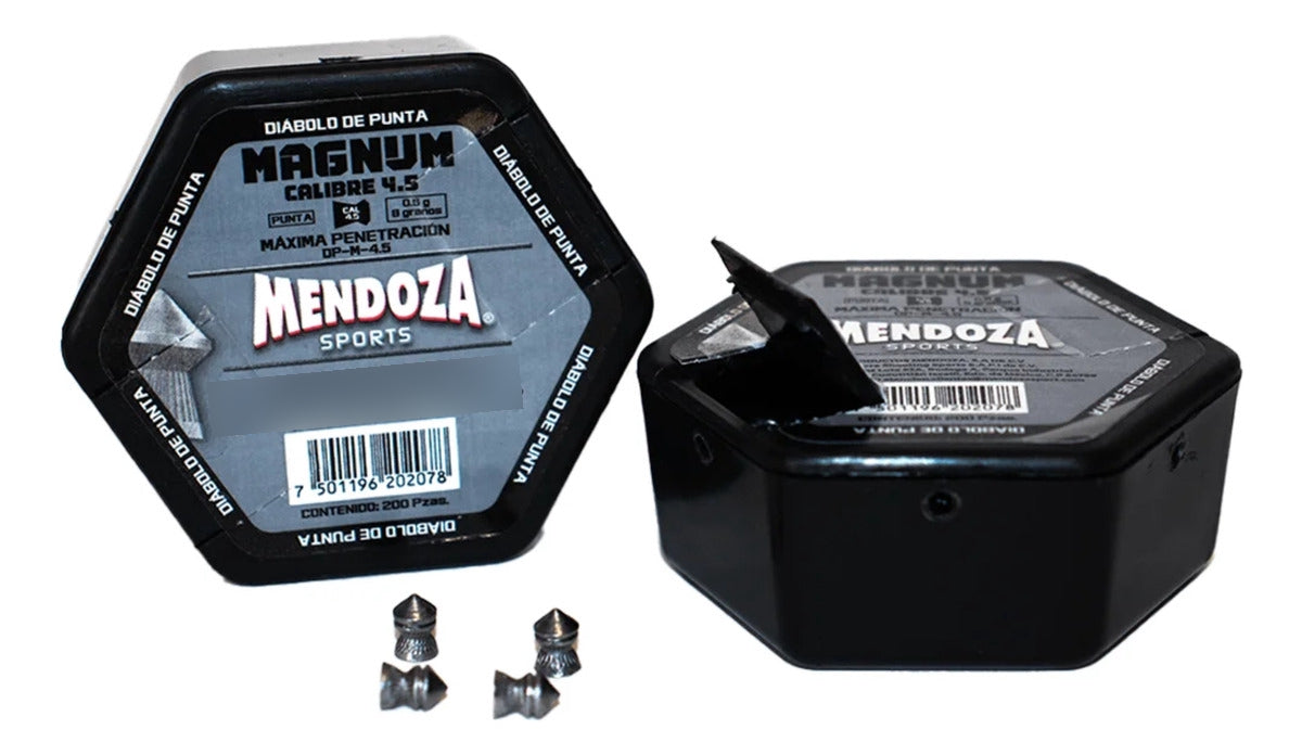 10pack Diábolo Magnum Calibre 4.5 Estuche 200 Piezas Mendoza