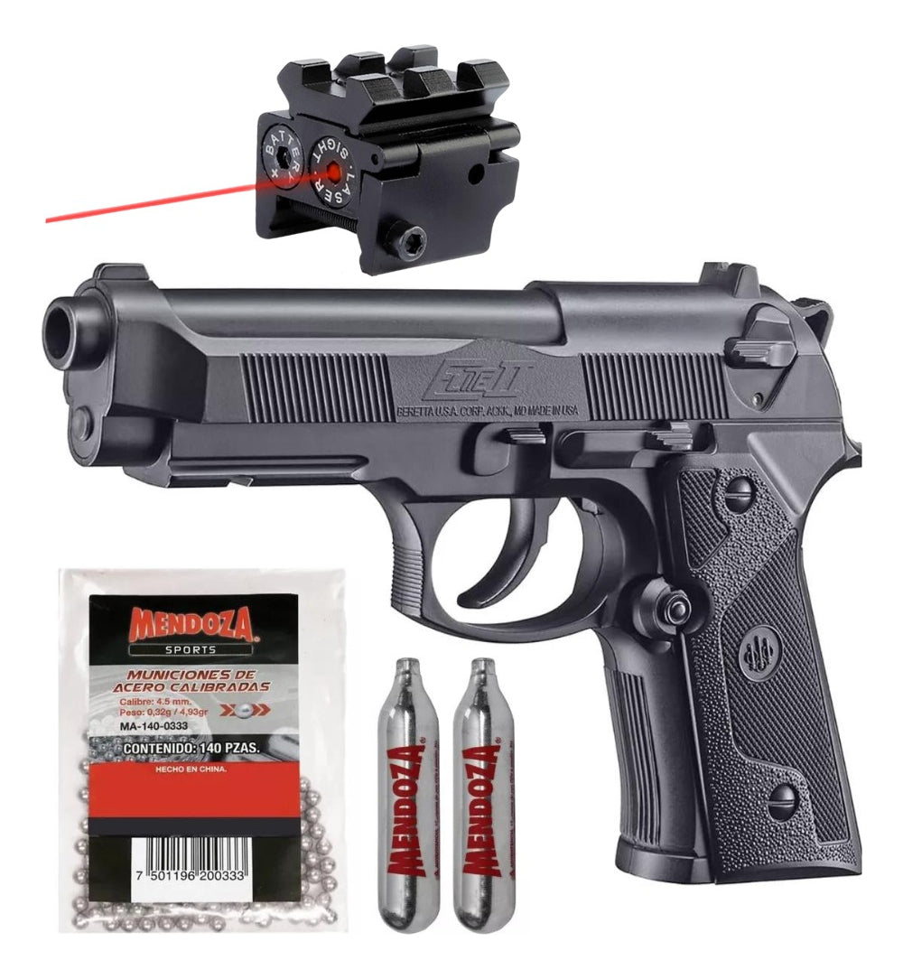 Pistola Umarex Beretta Elite Il Co2 De Balines 4.5mm+ Mira