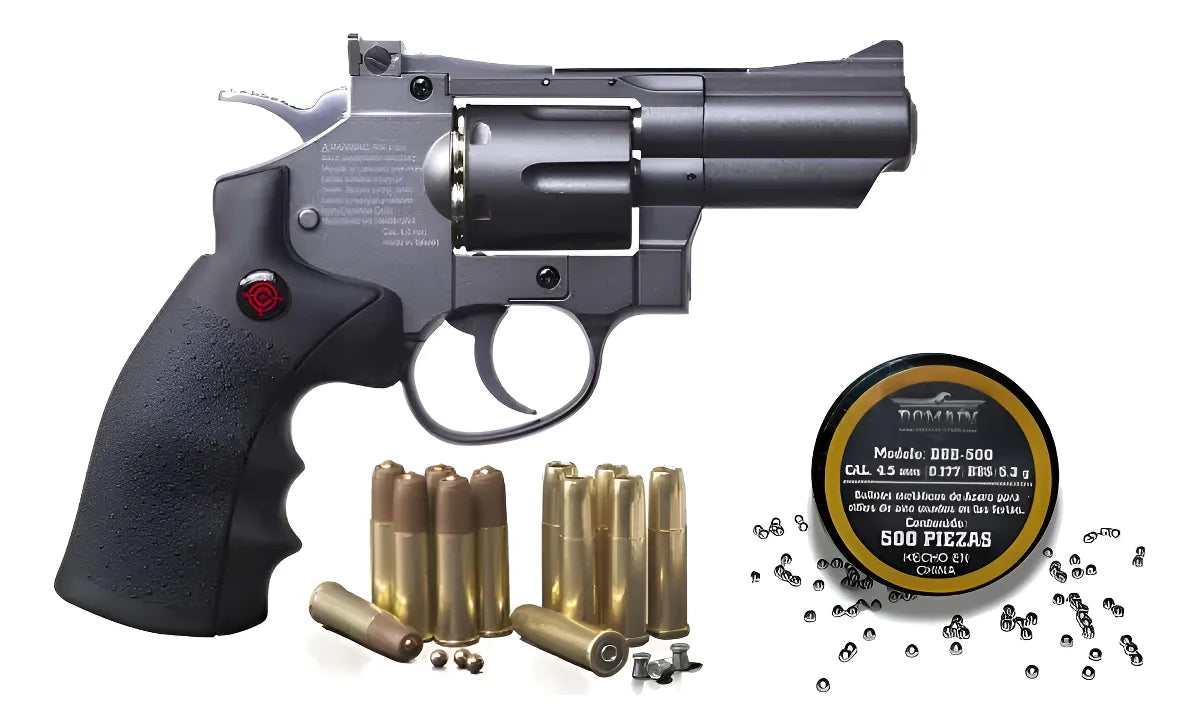 Pistola Deportiva Crosman Co2 Balin Diabolo Snr357 4.5mm Kit