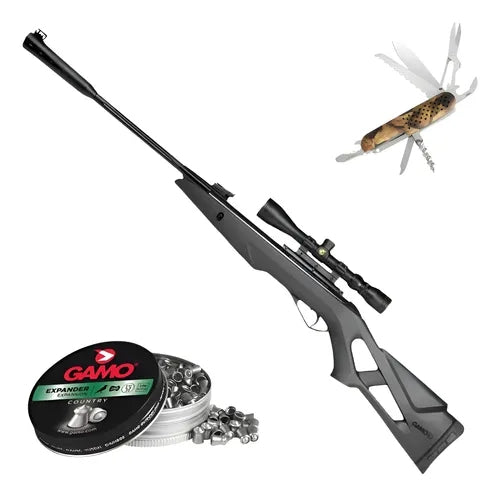 Rifle Gamo Silent Stalker Whisper Nitropistón C/ Mira 5.5mm En Kit