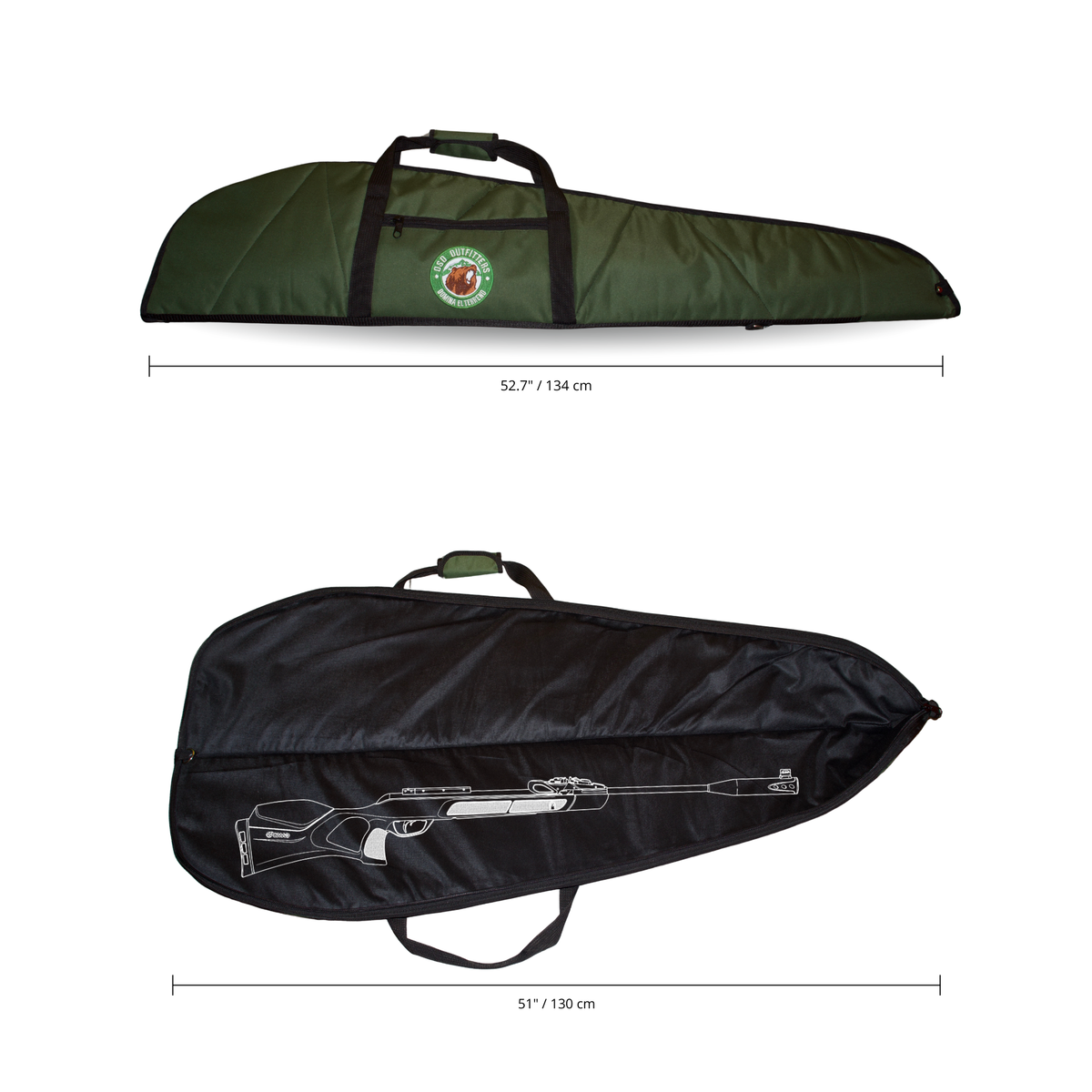 Funda Para Rifle Aire 51 Pulgadas Oso FRM06134 Olivo