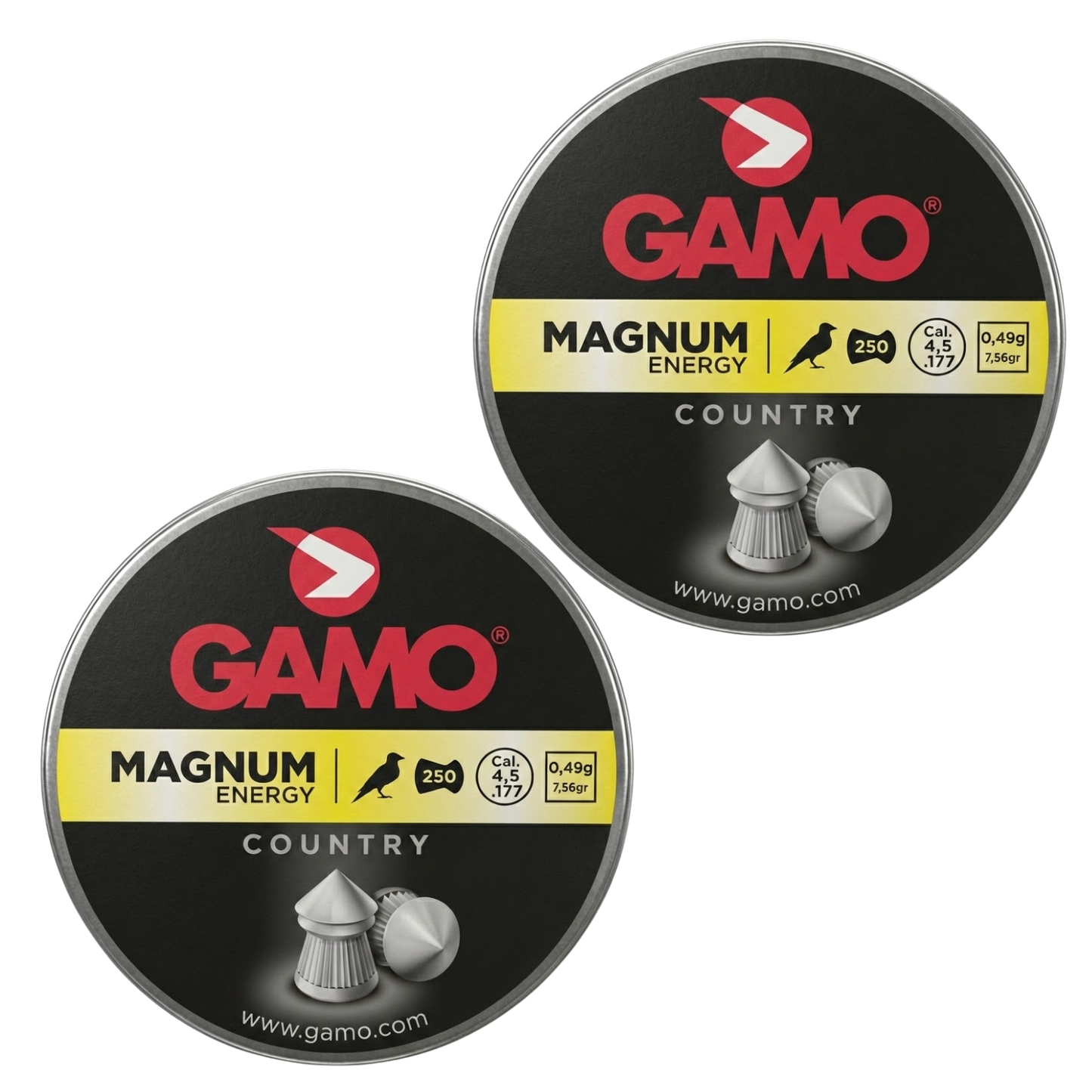 Diábolo Gamo Magnum 4.5 mm 250 pzas Caza Menor 2 Pack