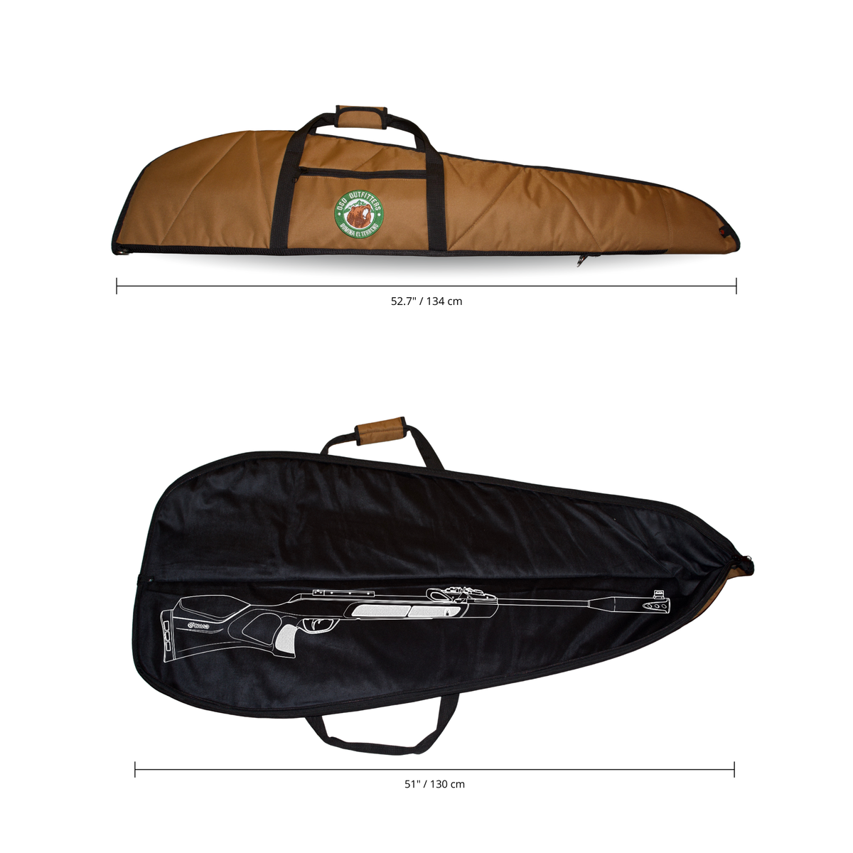 Funda Para Rifle Deportivo 51 Pulgadas Oso FRM05134 Café