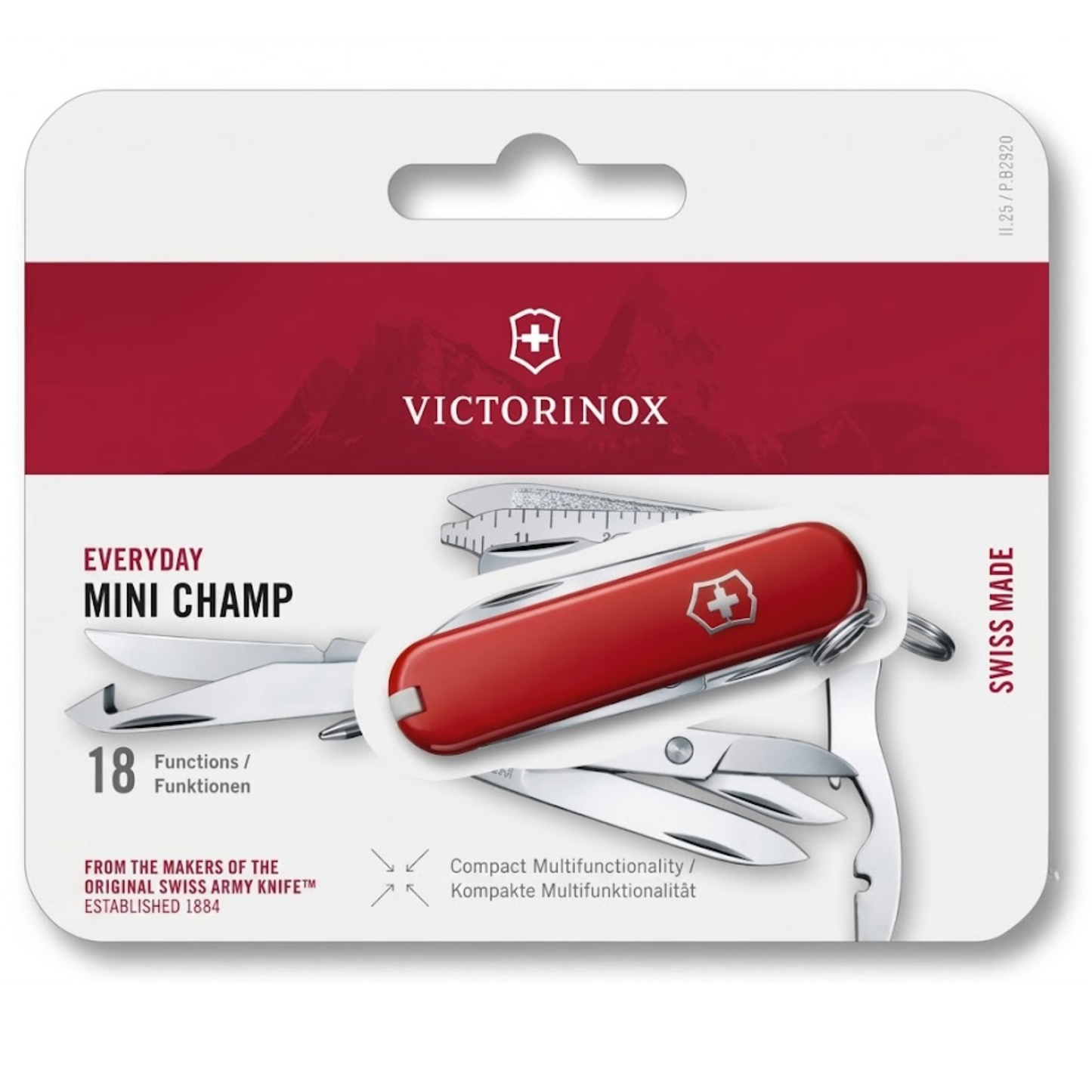 Navaja Victorinox Mini Champ 58mm 18 Funciones Rojo 0.6385