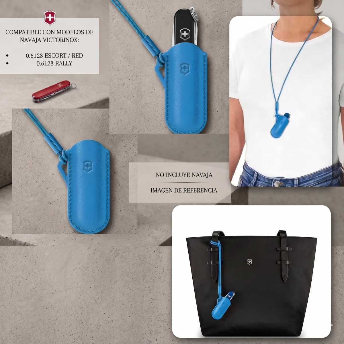 Victorinox Funda De Piel Para Navaja Classic 58mm Style Icon