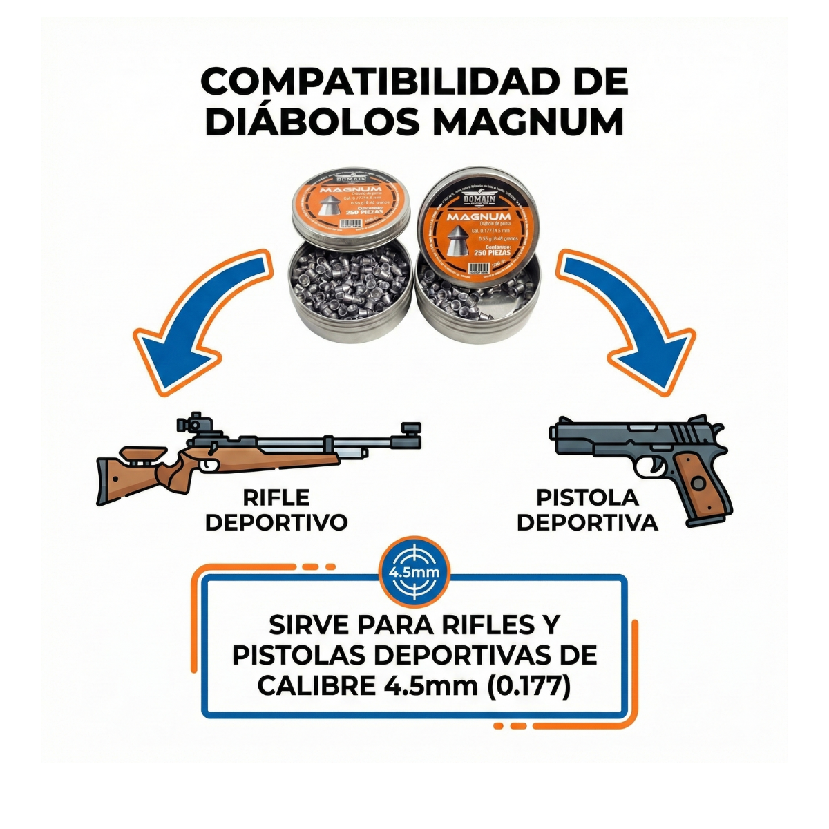 2 Pack Domain Diábolo DOM-01 de Punta Caza Menor / Plagas