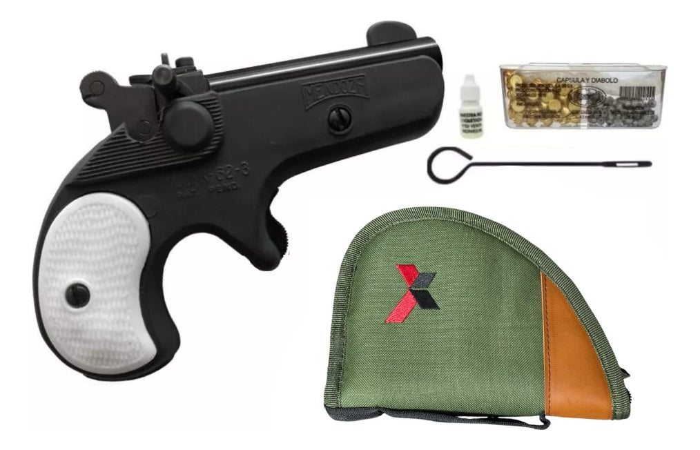 Pistola Deportiva Derringer Mendoza Salva + Funda Verde 19j