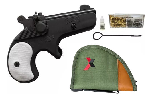 Pistola Deportiva Derringer Mendoza Salva + Funda Verde 19j