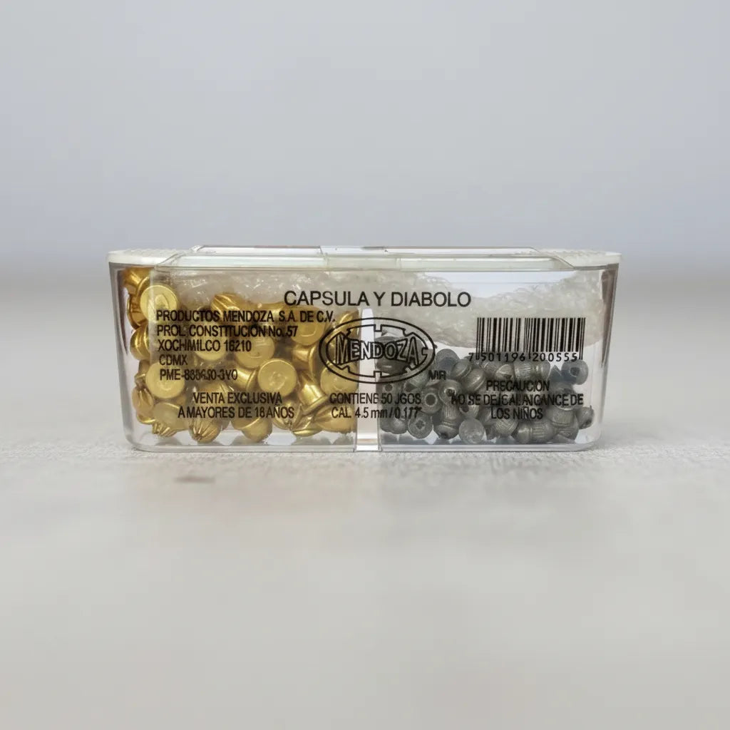 10 Pack Cápsula / Diábolo 4.5mm Sd-4.5-50-0555 Para 500tiros
