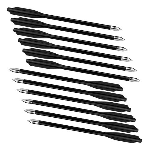 Flechas Para Ballesta Plástico 6.5 Pack 12 Pzas Mendoza