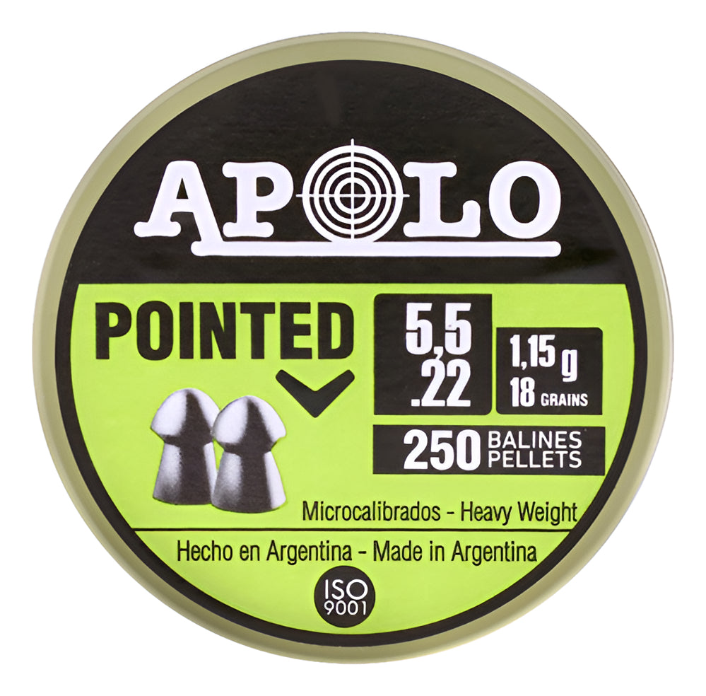 Diabolo Apolo 19601 Punta 18gr Cal 5.5mm 250pz