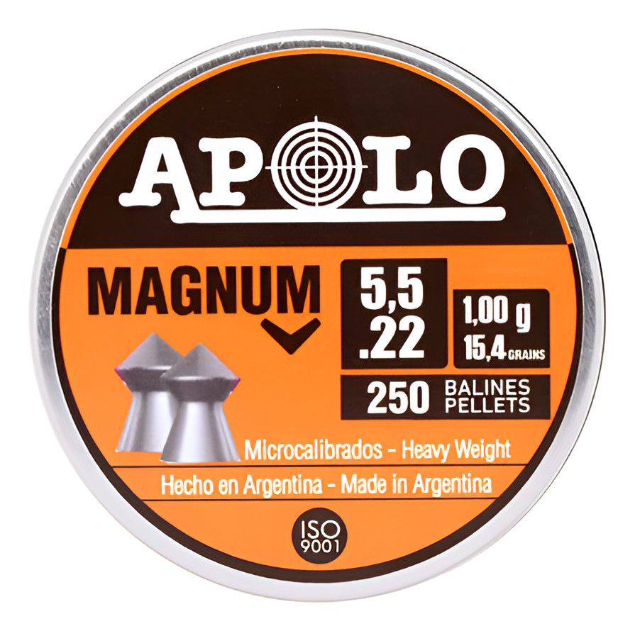 Diabolo Apolo 13003 Magnum 15.4gr Cal 5.5 250pz