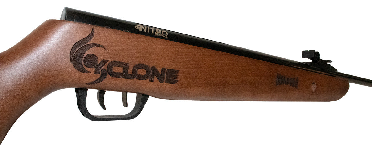Rifle De Nitropiston Mendoza Cyclone Madera 5.5mm 30j