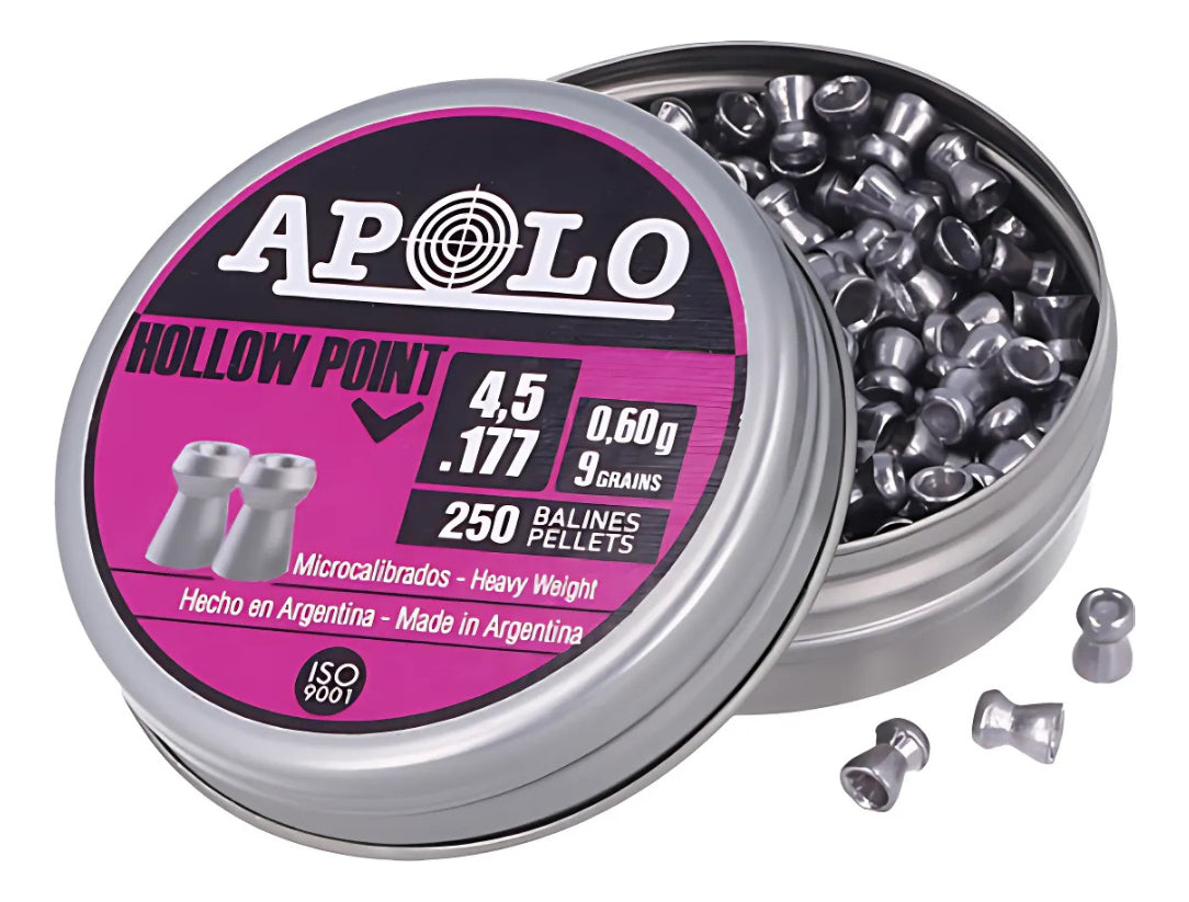 Diábolo Apolo 19202 Hollow Point Cal 4.5mm 250pz