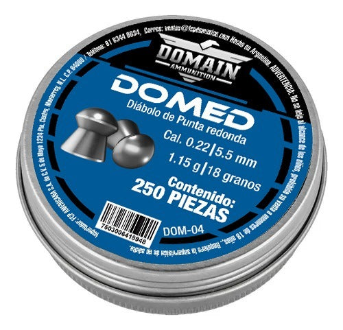 Diábolos Domain Dom-04 Domed 18gr Cal 5.5mm 250pz