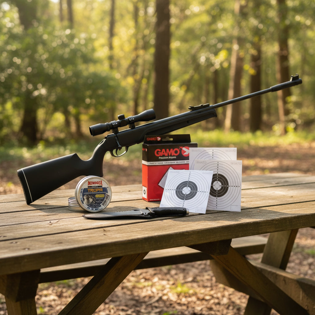Rifle Umarex Prymex Con Cuchillo Rambo Y Diábolos 5.5mm
