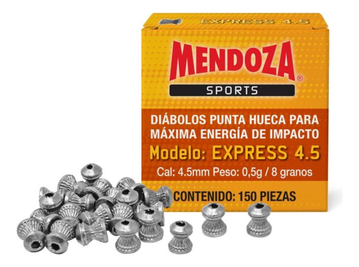 Diábolos Mendoza Express 4.5 Mm 900 Pzas Punta Hueca