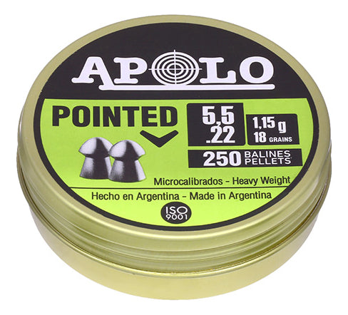 Diabolo Apolo 19601 Punta 18gr Cal 5.5mm 250pz