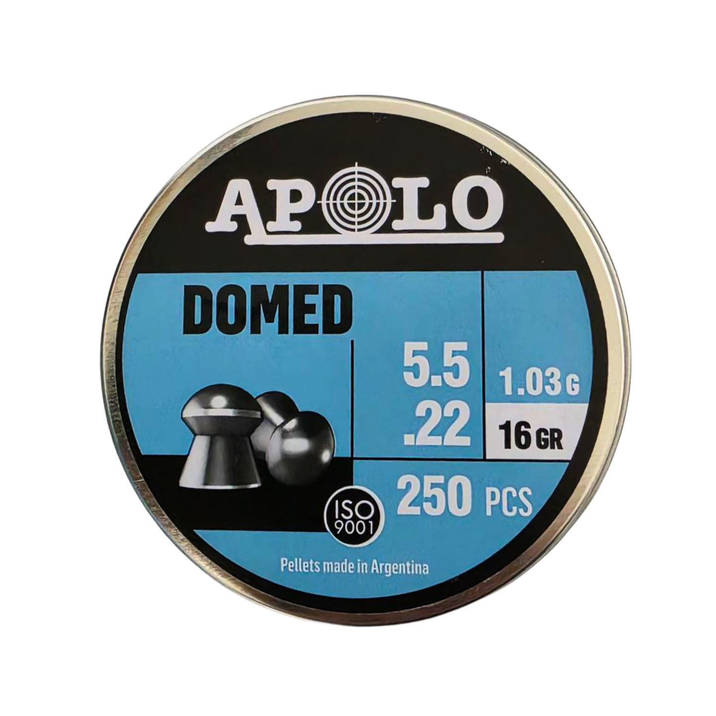 Diabolo Apolo 19916 Domed 16gr Cal 5.5mm 250pz