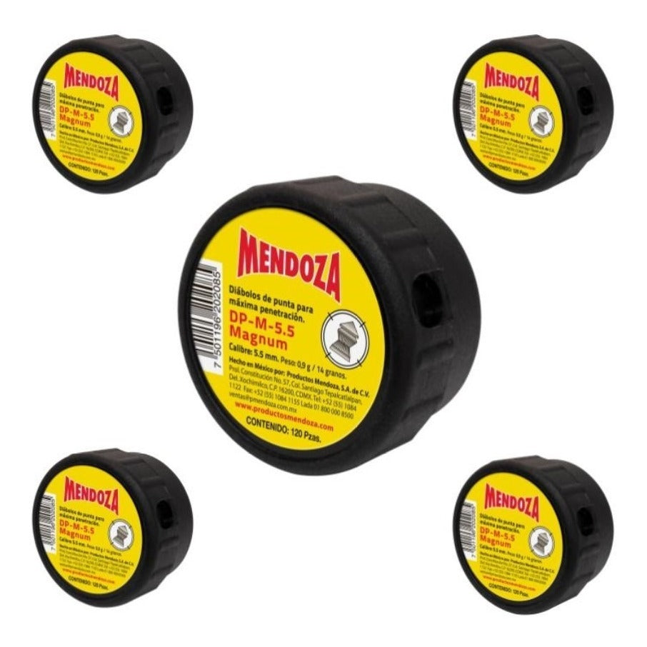 5pack Diábolo Magnum Calibre 5.5 Calibrado 120 Pieza Mendoza