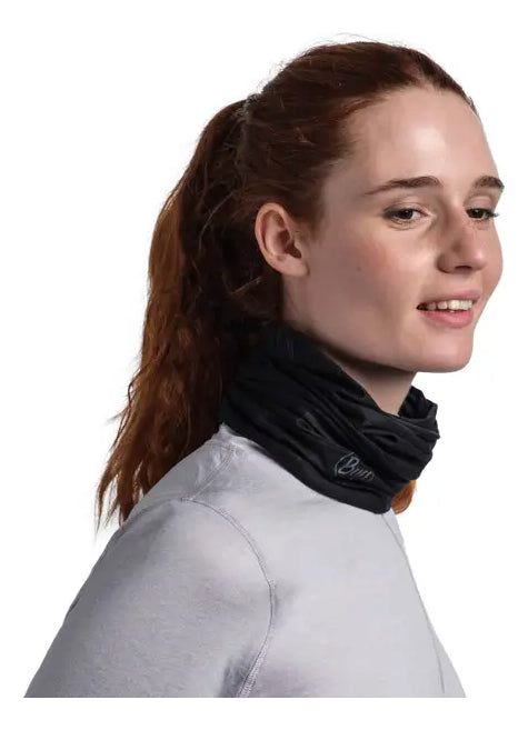Bandana Bufanda De Cuello Buff Coolnet Uv Solid Black
