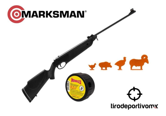 Diabolos 5.5 + Mira 4x20 + Silueta 4 Pz + Rifle Beeman 2063