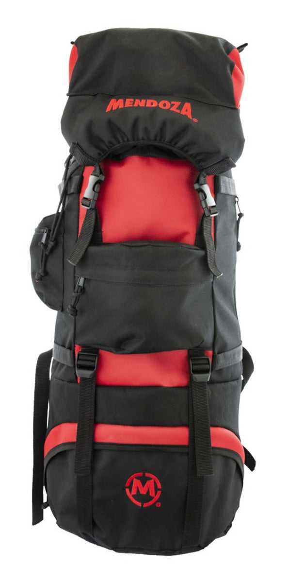 Mochila Backpack Mendoza 55l De Senderismo Campismo - Rojo - color: Rojo