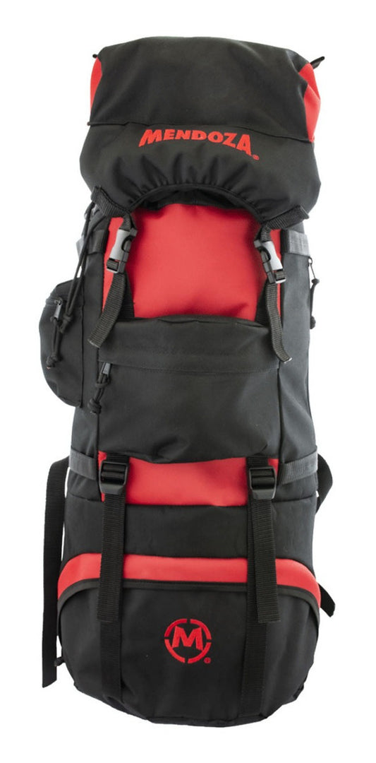Mochila Backpack Mendoza 55l De Senderismo Campismo - Rojo - color: Rojo
