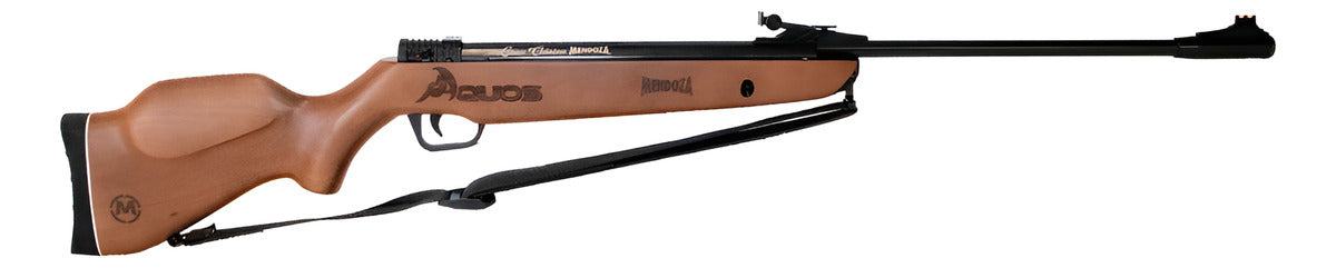 Rifle De Resorte Aquos Barniz 5.5mm Pavonado 9.4j Kit