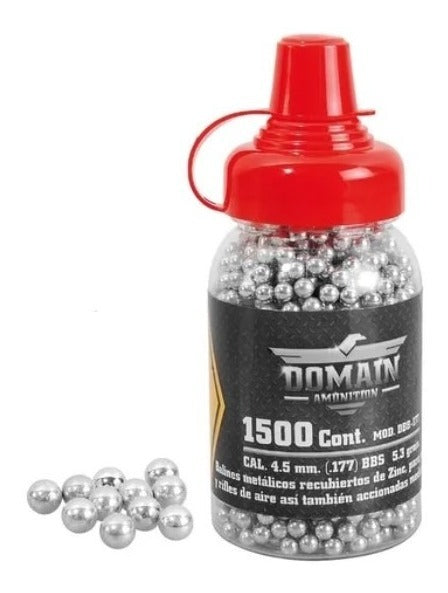2 Pack Balines De Acero Domain Dbb-177 4.5mm 1500 Pz