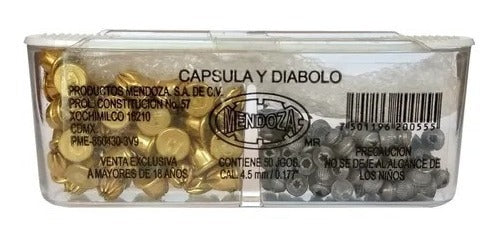 Kit 50 Salva/diabolo Mendoza + Pistola Deportiva Derringer