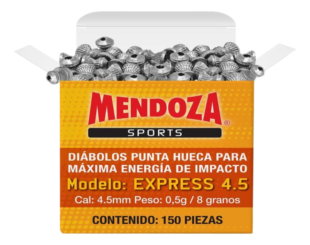 Diábolos Mendoza Express 4.5 Mm 900 Pzas Punta Hueca