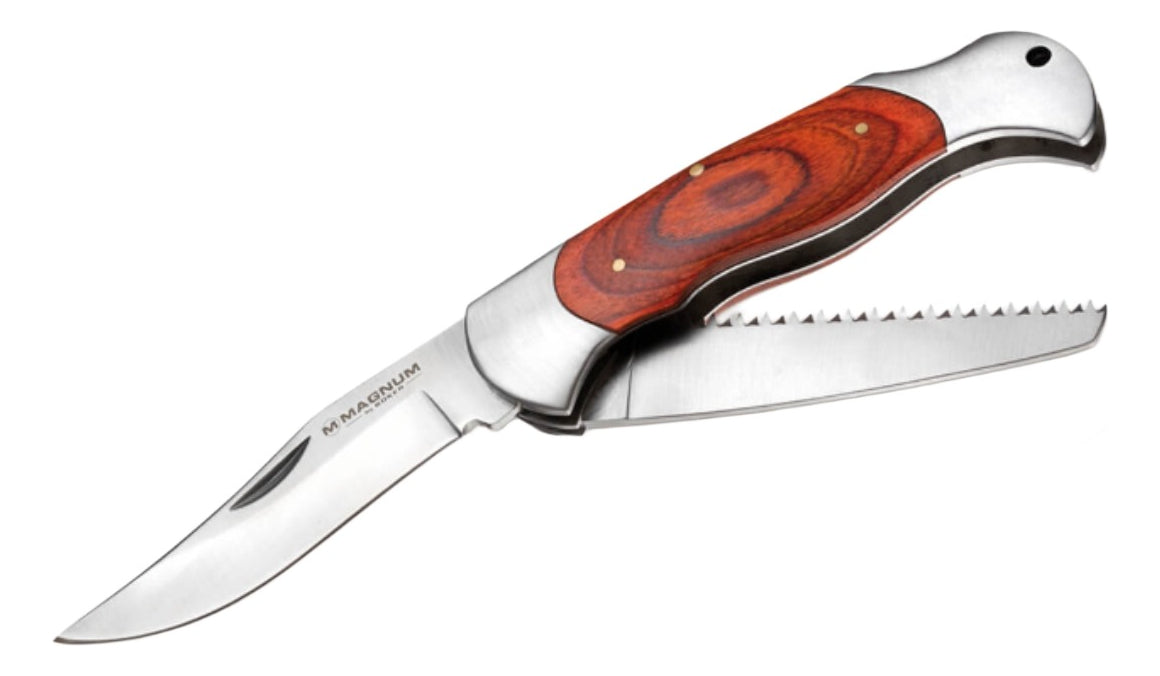 Navaja Cacería Boker Magnum Classic Hunter Slim Madera Múlti