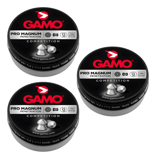 Diabolos Gamo Pro Magnum Metal Cal. 5.5 Mm 250 Pza 3 Pack
