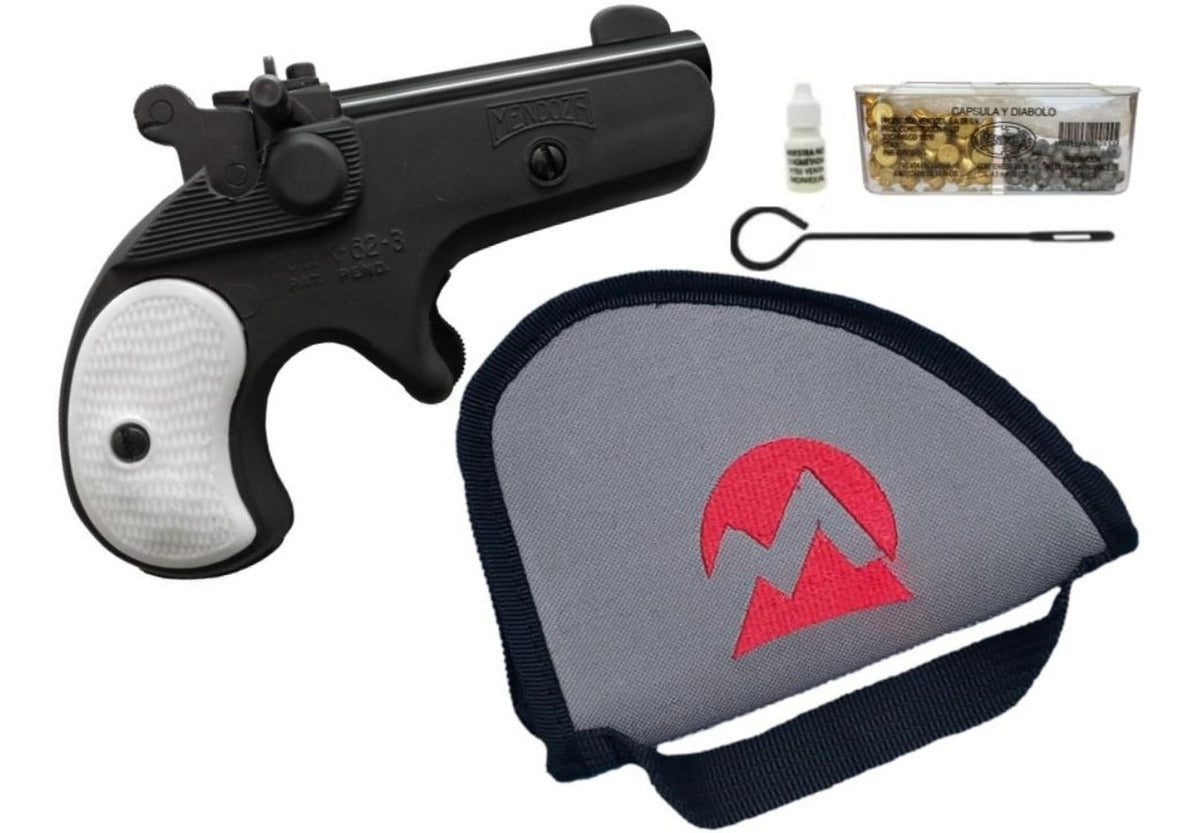 Funda Gris + Pistola Deportiva Derringer Cal. 4.5 Salva Mendoza