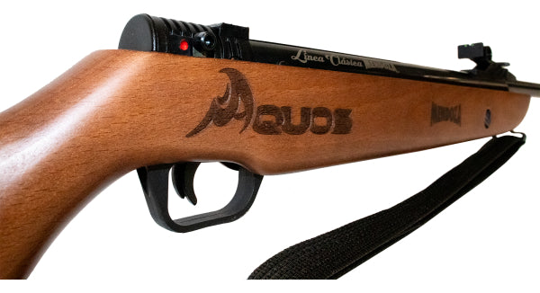 Rifle De Resorte Aquos Barniz 5.5mm Pavonado 9.4j Kit