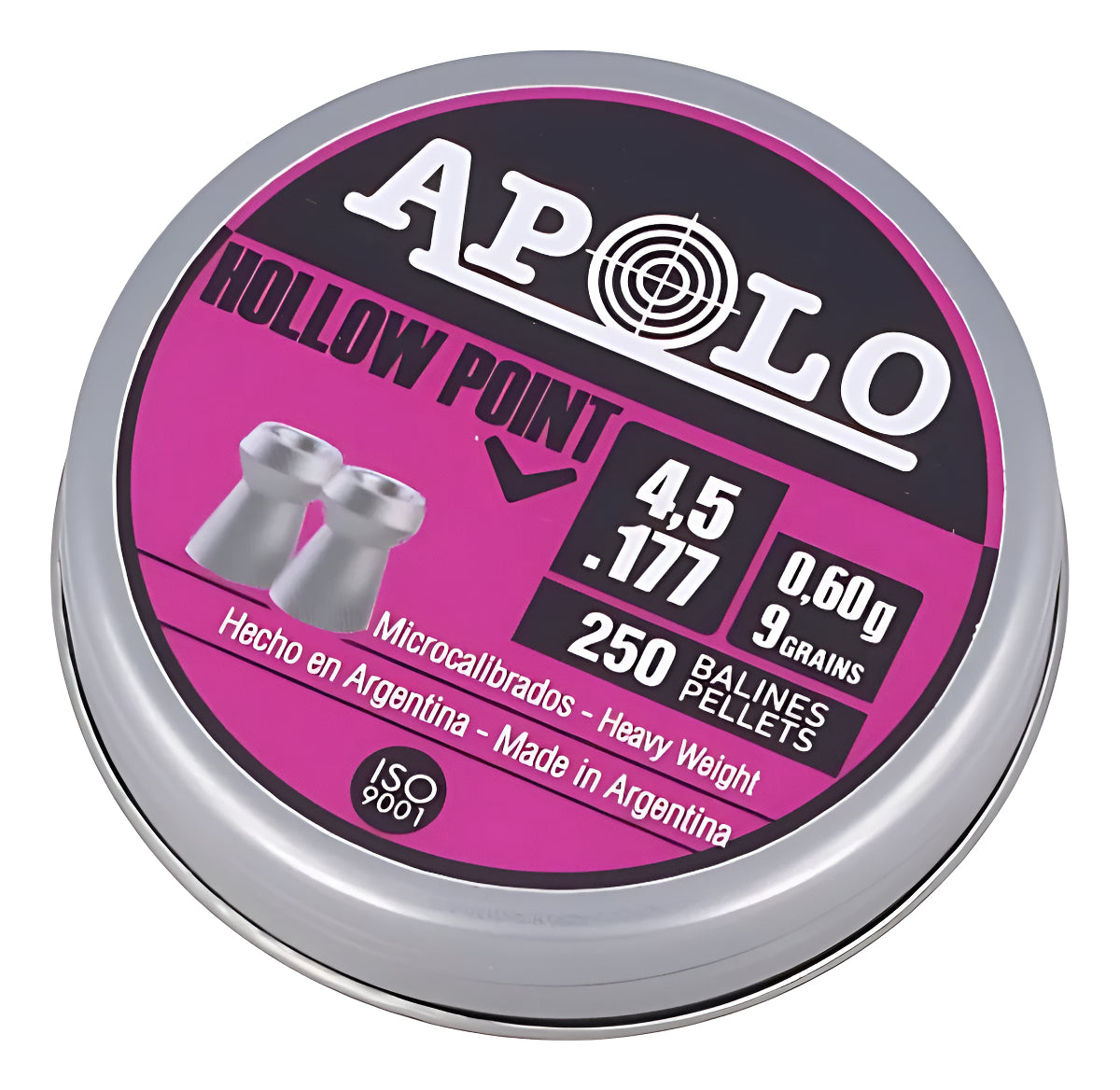 Diábolo Apolo 19202 Hollow Point Cal 4.5mm 250pz