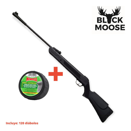 Rifle Black Moose Lb600 Resorte 5.5mm + 120 Diabolos Mendoza
